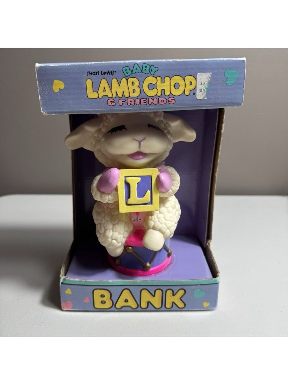 Baby Lamb Chop Bank Vintage 1990s Shari Lewis Friends Nursery Decor